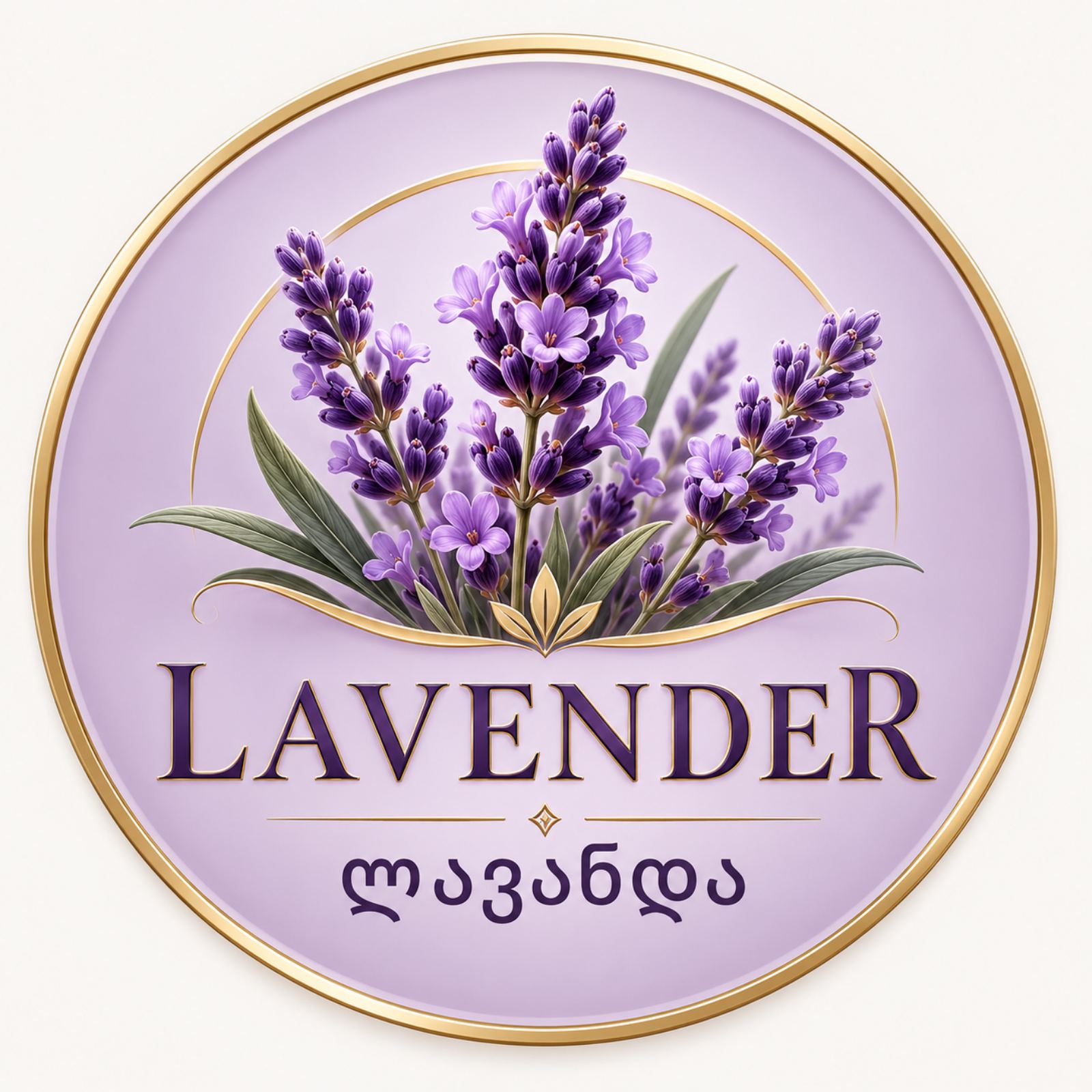 lavender / ლავანდა ლოგო